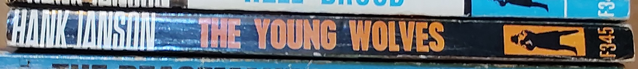 Hank Janson  THE YOUNG WOLVES spine of book image