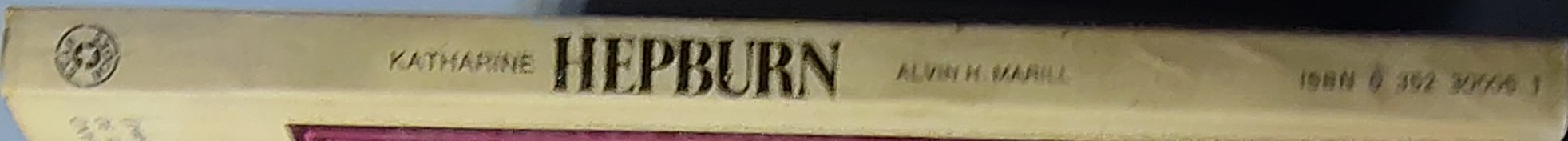 Alvin H. Marill  KATHERINE HEPBURN spine of book image