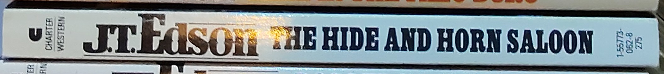 J.T. Edson  THE HIDE AND HORN SALOON spine of book image