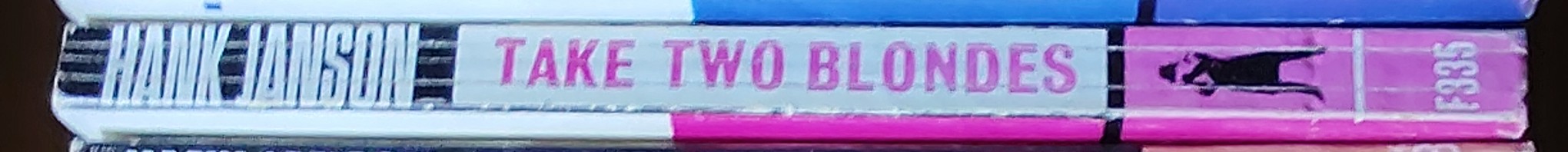 Hank Janson  TAKE TWO BLONDES spine of book image