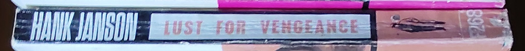 Hank Janson  LUST FOR VENGEANCE spine of book image