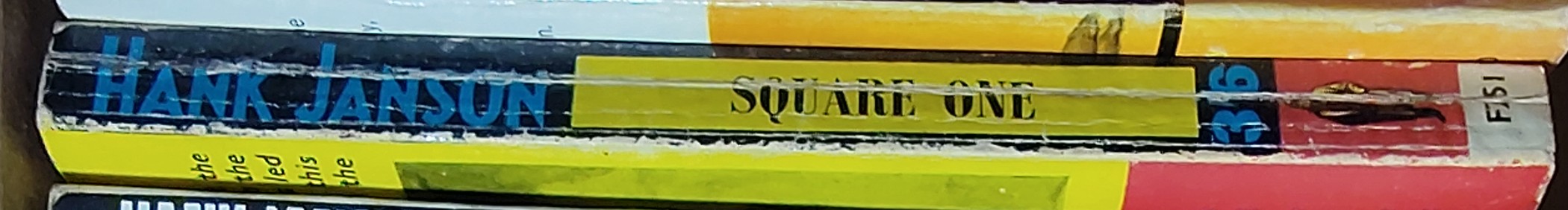 Hank Janson  SQUARE ONE spine of book image