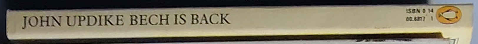 John Updike  BECH IS BACK spine of book image