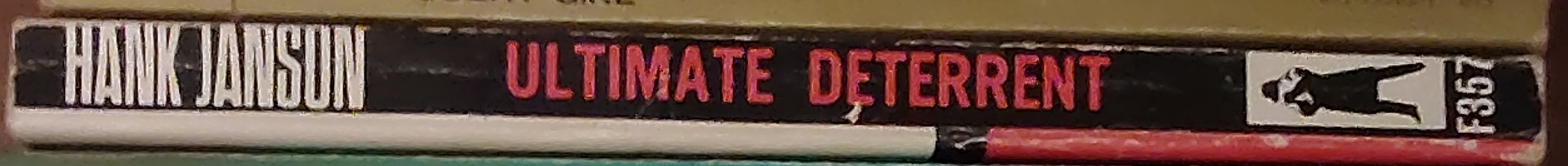 Hank Janson  ULTIMATE DETERRENT spine of book image