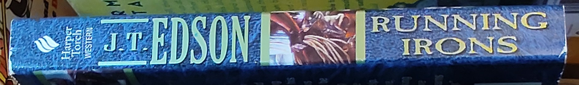 J.T. Edson  RUNNING IRONS spine of book image