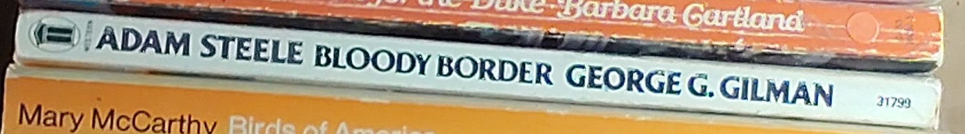 George G. Gilman  ADAM STEELE 13: BLOODY BORDER spine of book image