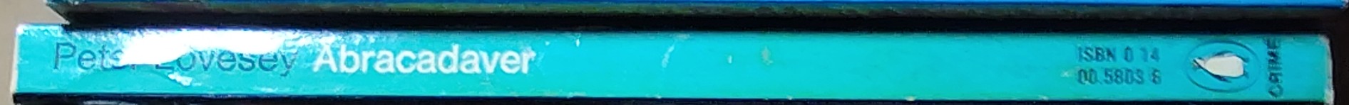 Peter Lovesey  ABRACADAVER spine of book image
