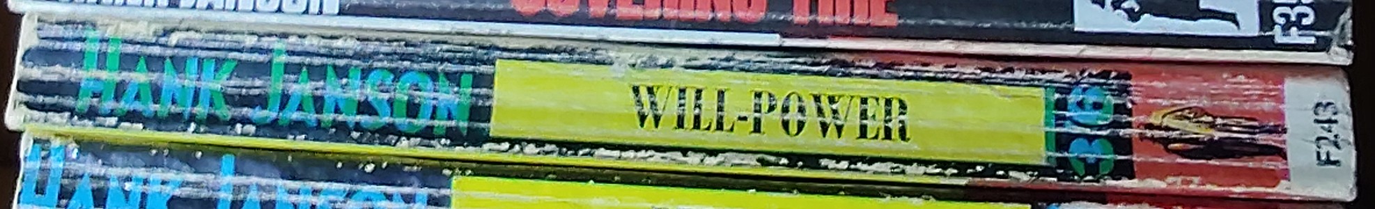Hank Janson  WILL-POWER spine of book image
