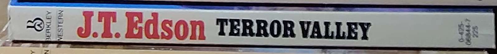 J.T. Edson  TERROR VALLEY spine of book image