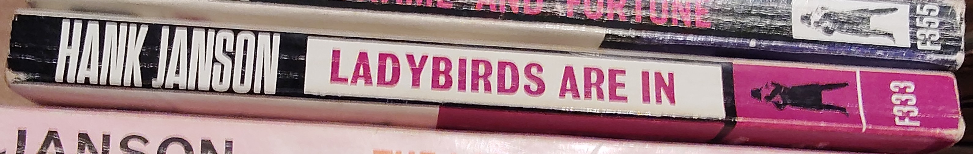Hank Janson  LADYBIRDS ARE IN spine of book image