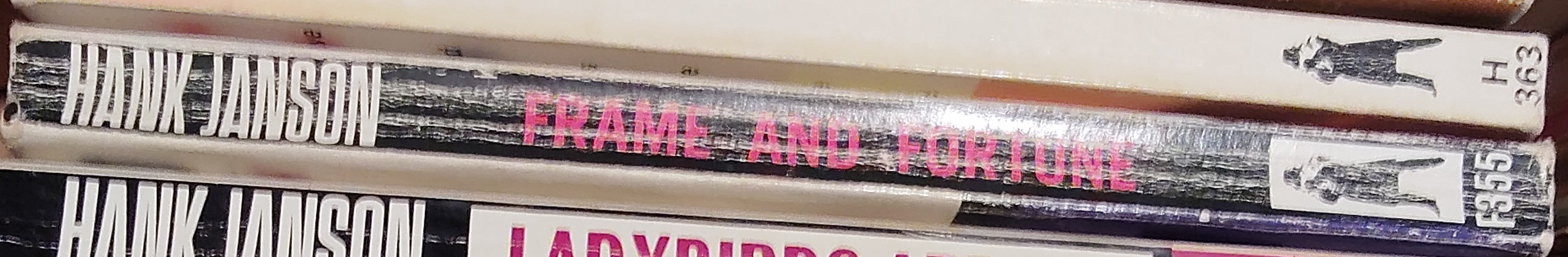 Hank Janson  FRAME AND FORTUNE spine of book image