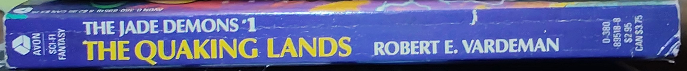 Robert E. Vardeman  THE QUAKING LANDS spine of book image