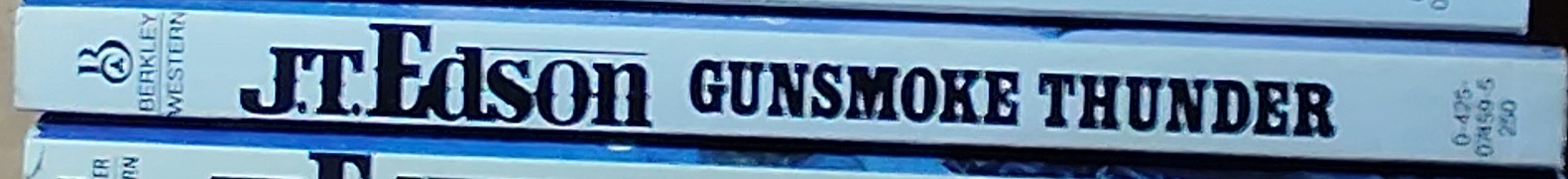 J.T. Edson  GUNSMOKE THUNDER spine of book image