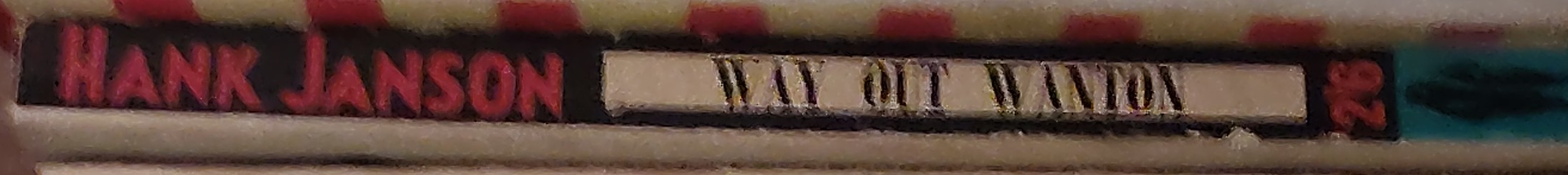 Hank Janson  WAY OUT WANTON spine of book image