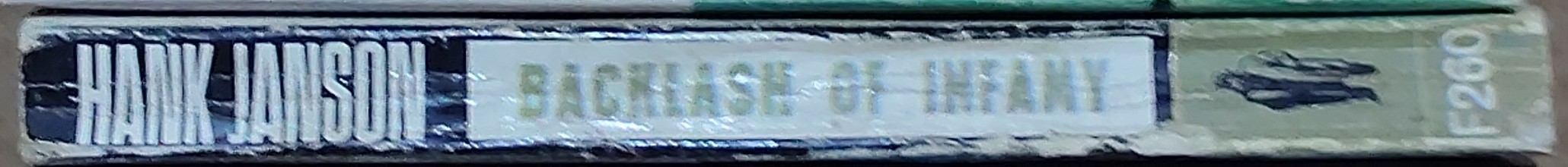 Hank Janson  BACKLASH OF INFAMY spine of book image