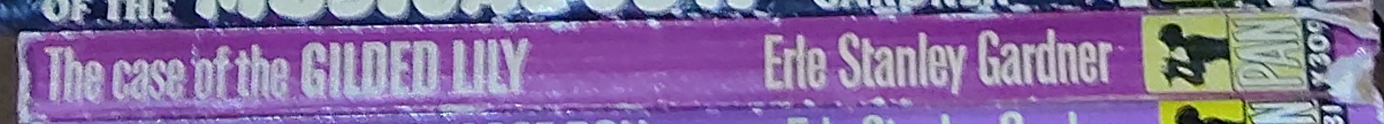 Erle Stanley Gardner  THE CASE OF THE GILDED LILY spine of book image