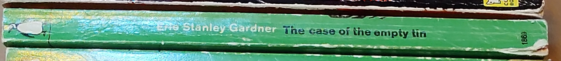 Erle Stanley Gardner  THE CASE OF THE EMPTY TIN spine of book image