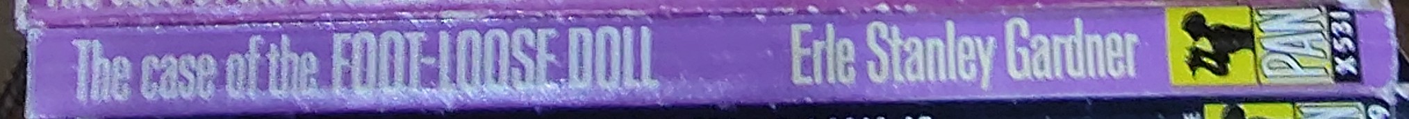 Erle Stanley Gardner  THE CASE OF THE FOOT-LOOSE DOLL spine of book image