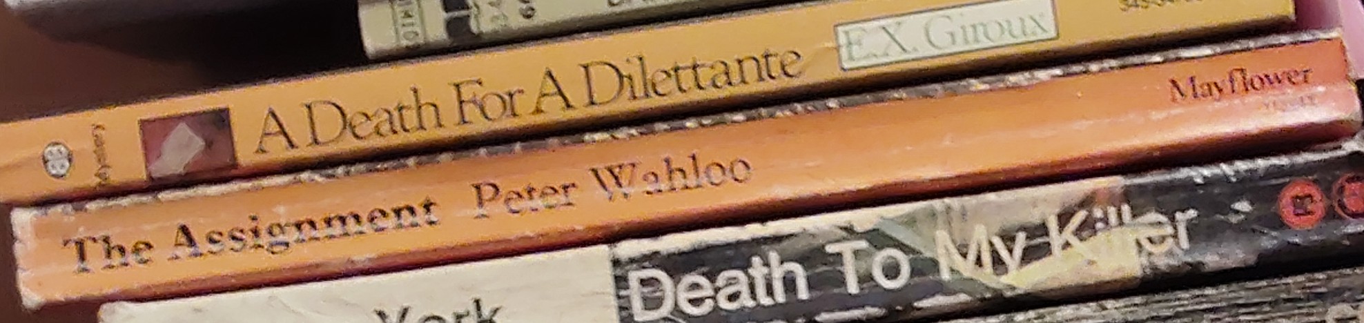 Peter Wahloo  THE ASSIGNMENT spine of book image