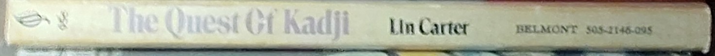 Lin Carter  THE QUEST OF KADJI spine of book image