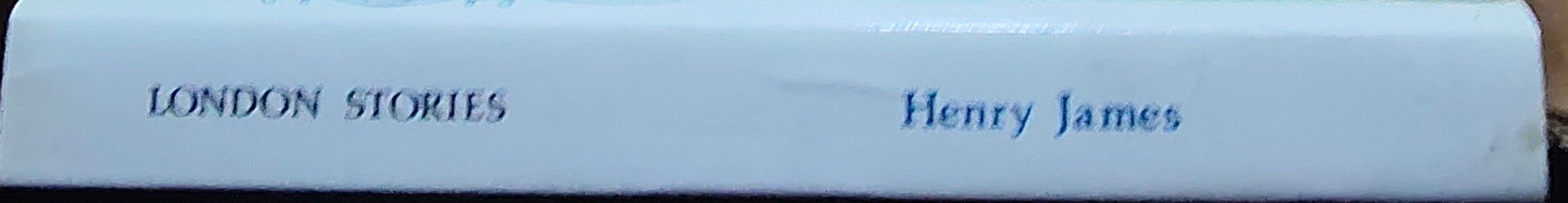 Henry James  LONDON STORIES and Other Writings spine of book image