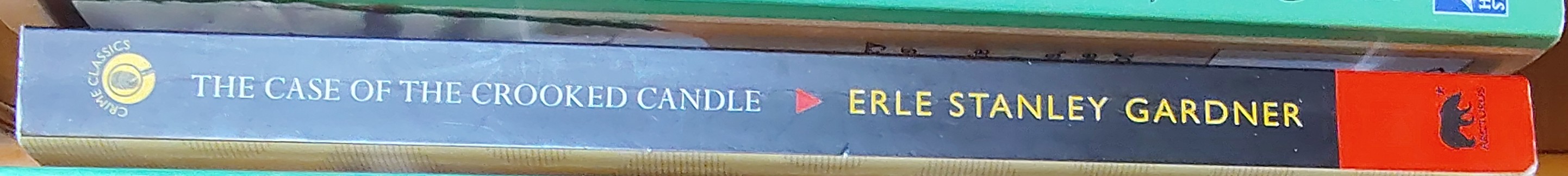 Erle Stanley Gardner  THE CASE OF THE CROOKED CANDLE spine of book image