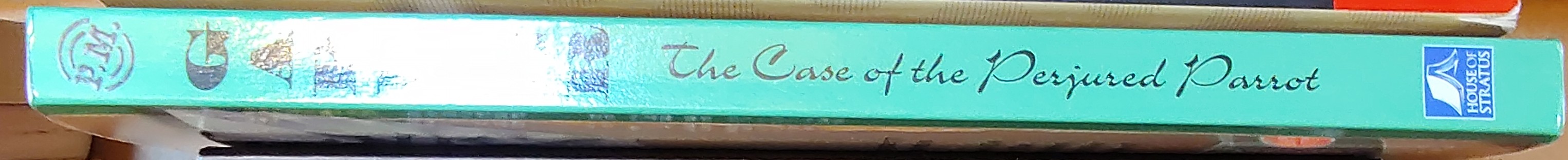 Erle Stanley Gardner  THE CASE OF THE PERJURED PARROT spine of book image