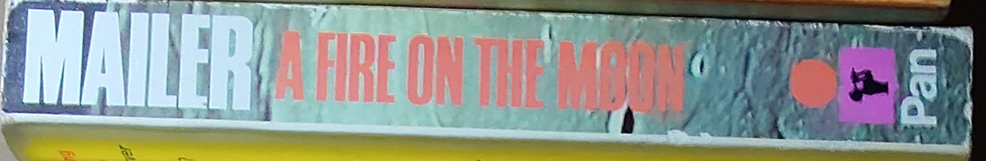 Norman Mailer  A FIRE ON THE MOON (non-fiction) spine of book image