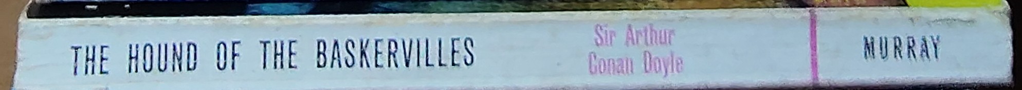 Sir Arthur Conan Doyle  THE HOUND OF THE BASKERVILLES spine of book image