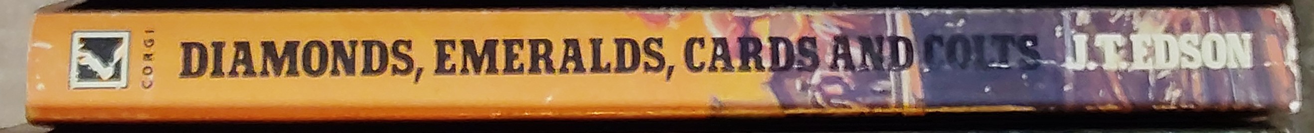 J.T. Edson  DIAMONDS, EMERALDS, CARDS AND COLTS spine of book image