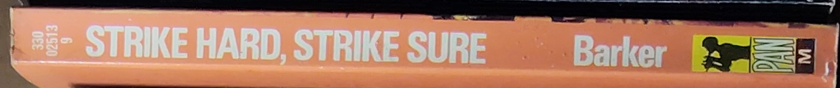 STRIKE HARD, STRIKE SURE  spine of book image