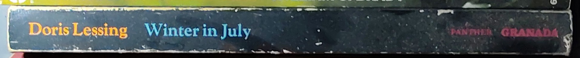Doris Lessing  WINTER IN JULY spine of book image