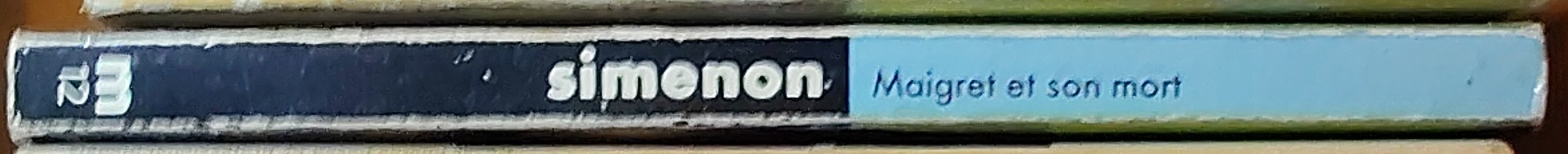 Georges Simenon  MAIGRET ET SON MORT spine of book image
