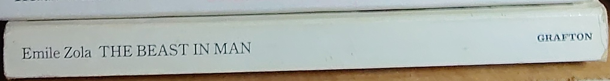 Emile Zola  THE BEAST IN MAN spine of book image