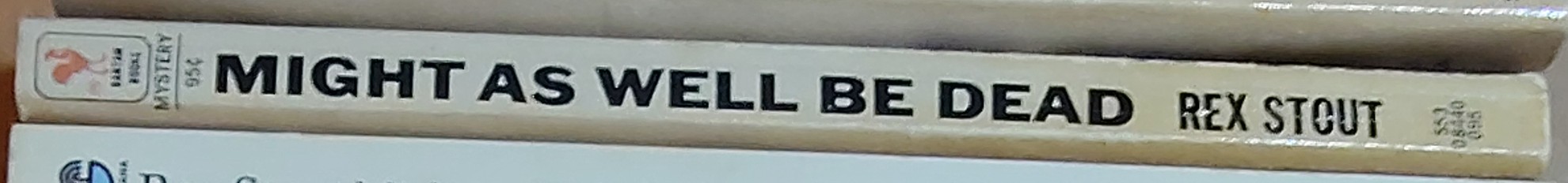 Rex Stout  MIGHT AS WELL BE DEAD spine of book image