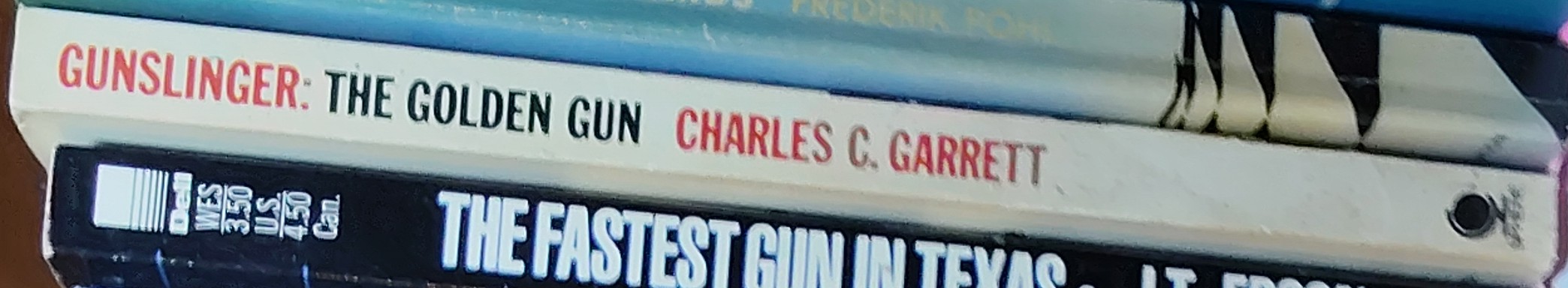 Charles C. Garrett  GUNSLINGER: THE GOLDEN GUN spine of book image