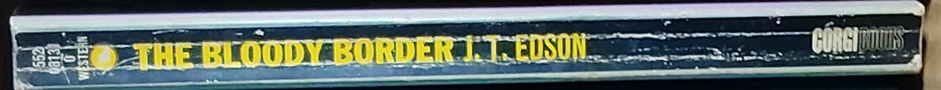 J.T. Edson  THE BLOODY BORDER spine of book image