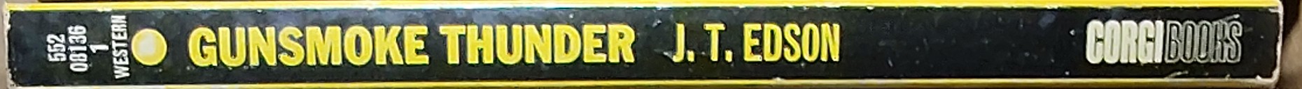 J.T. Edson  GUNSMOKE THUNDER spine of book image