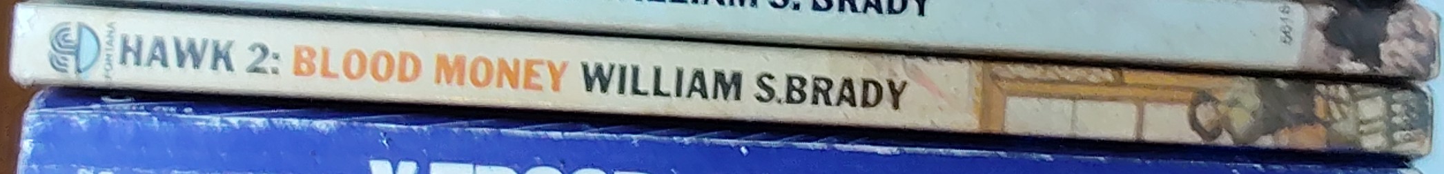 William S. Brady  HAWK 2: BLOOD MONEY spine of book image