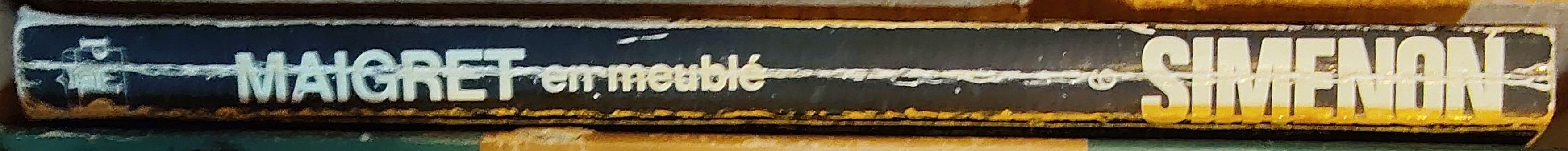 Georges Simenon  MAIGRET EN MEUBLE spine of book image