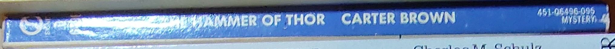 Carter Brown  THE HAMMER OF THOR spine of book image