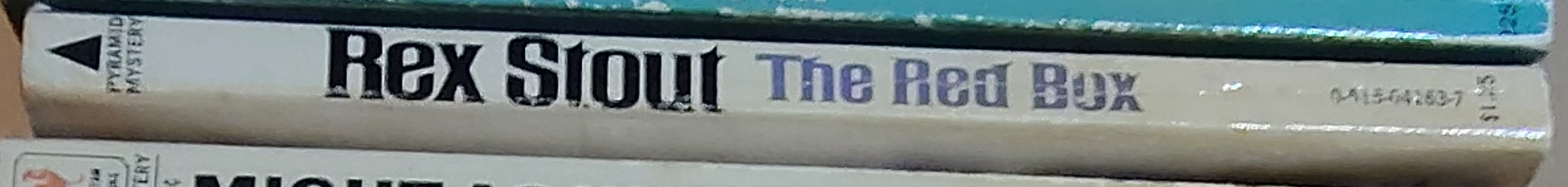 Rex Stout  THE RED BOX spine of book image