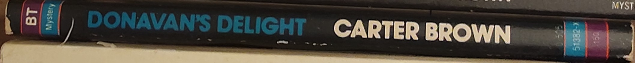 Carter Brown  DONOVAN'S DELIGHT spine of book image