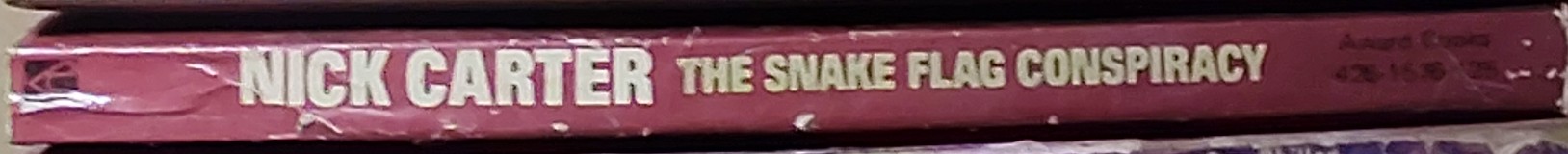 Nick Carter  THE SNAKE FLAG CONSPIRACY spine of book image