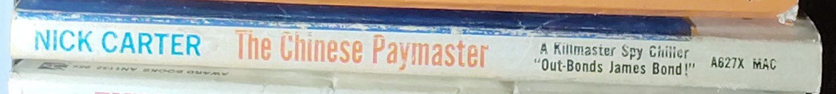 Nick Carter  THE CHINESE PAYMASTER spine of book image