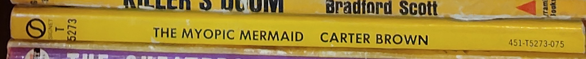 Carter Brown  THE MYOPIC MERMAID spine of book image