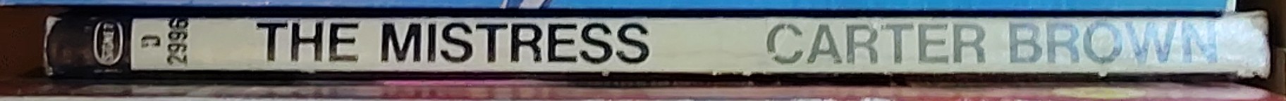 Carter Brown  THE MISTRESS spine of book image