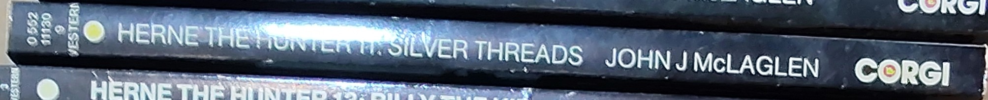 John McLaglen  HERNE THE HUNTER 11: SILVER THREADS spine of book image