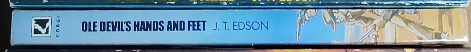 J.T. Edson  OLE DEVIL'S HANDS AND FEET spine of book image