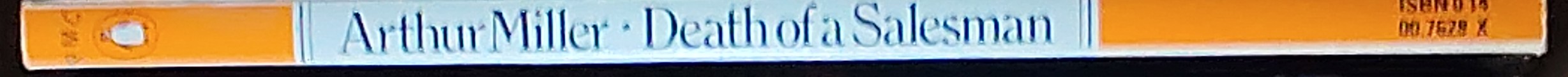 Arthur Miller  DEATH OF A SALESMAN spine of book image